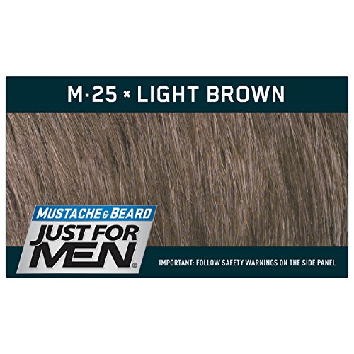 2 x Just For Men Brush In Colour Gel Natural Light Brown (M25) Facial Hair 42g