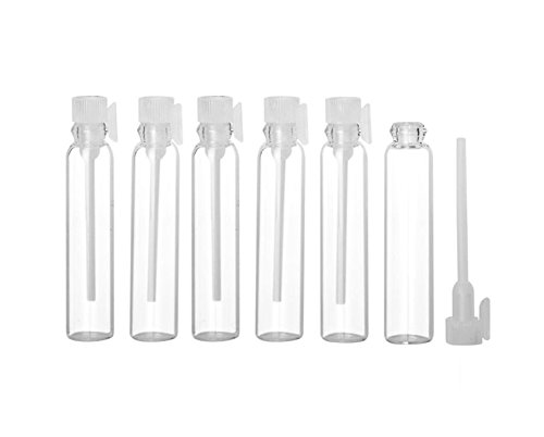 24 UNIDS Transparente Tubo De Vidrio Pefume Botellas de Muestra Con Pipeta-Cosmética Envases Viales Aceite Esencial de Almacenamiento de Maquillaje Contenedores de Contenedores (2ml)