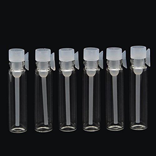 24 UNIDS Transparente Tubo De Vidrio Pefume Botellas de Muestra Con Pipeta-Cosmética Envases Viales Aceite Esencial de Almacenamiento de Maquillaje Contenedores de Contenedores (2ml)