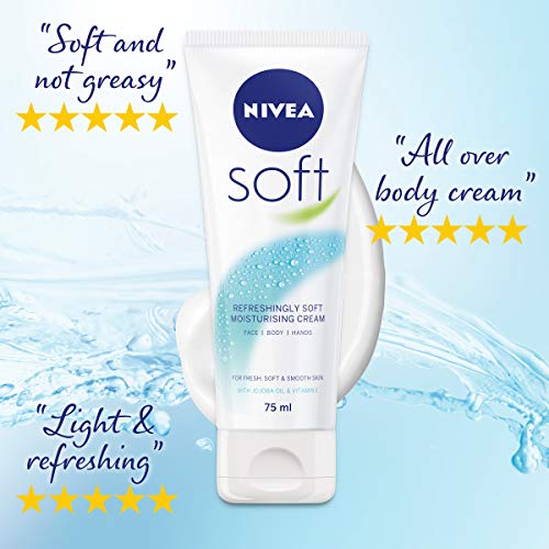 6x Nivea SOFT Moisturising Cream Tube 75ml by Nivea