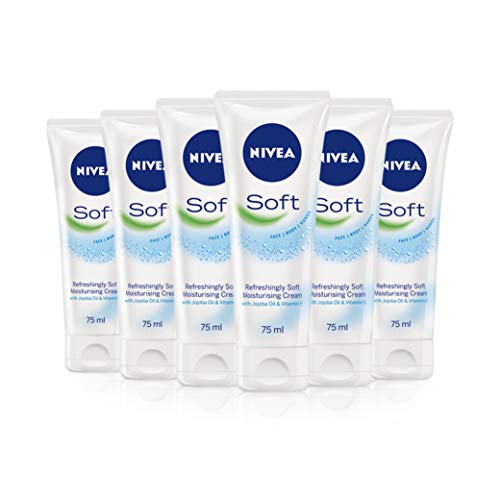 6x Nivea SOFT Moisturising Cream Tube 75ml by Nivea