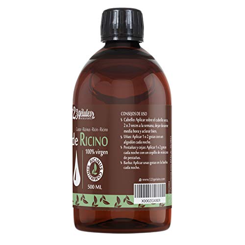 Aceite de Ricino 500 ml - 100% virgen - 1a presión en frío - Ricinus Communis