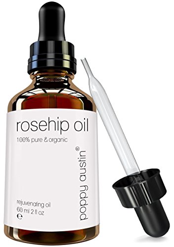 Aceite de Rosa Mosqueta - Vegano, Cruelty-Free, Orgánico, Puro y Prensado en Frío Semilla de Rosa Mosqueta - Para Suavizar e Hidratar Todo el Cuerpo - Mejor para Rostro, Piel Seca y de Acné, 60ml