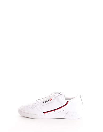 Adidas Continental 80, Zapatillas de Gimnasia para Hombre, Blanco (FTWR White/Scarlet/Collegiate Navy FTWR White/Scarlet/Collegiate Navy), 41 1/3 EU