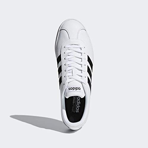 Adidas VL Court 2.0, Zapatillas para Hombre, Blanco (Footwear White/Core Black/Core Black 0), 43 1/3 EU