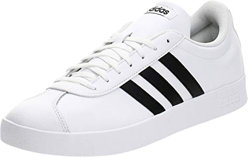 Adidas VL Court 2.0, Zapatillas para Hombre, Blanco (Footwear White/Core Black/Core Black 0), 43 1/3 EU