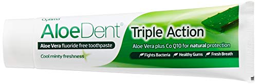 AloeDent Triple Action 100ml Aloe Vera pasta de dientes sin fluoruro