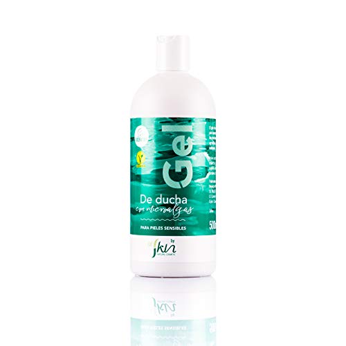 Alskin - Gel de Ducha Sin Parabenos y Sin Sulfatos | Vegano | Gel de Baño a Base de Microalgas Indicado Para Pieles Sensibles | 500mL