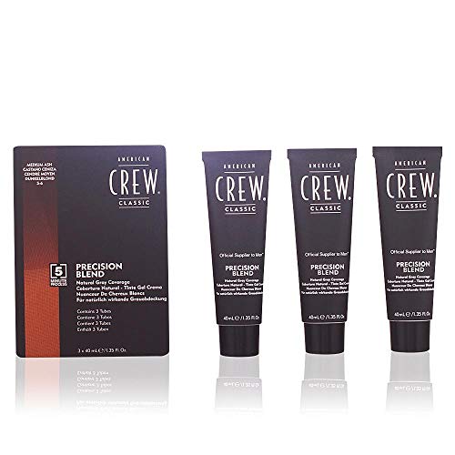 American Crew Classic Precision Blend Tinte Gel Crema (Castaño Ceniza) - 3 Unidades x 40 ml.