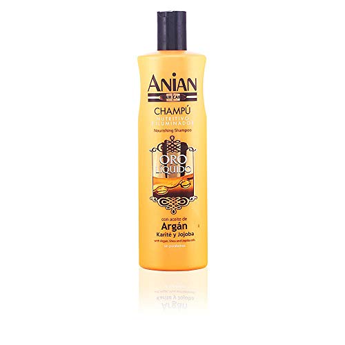 Anian Oro Líquido Champú con Aceite de Argán - 400 ml