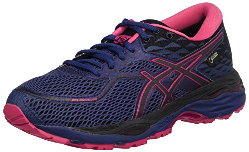 Asics Gel-Cumulus 19 G-TX, Zapatillas de Running para Mujer, Morado (Indigo Blue/Black/Cosmo Pink 4990), 37.5 EU