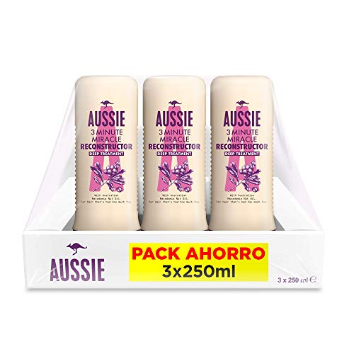 Aussie 3 Minute Miracle Reconstructor, Tratamiento Reparación 3 x 250 ml