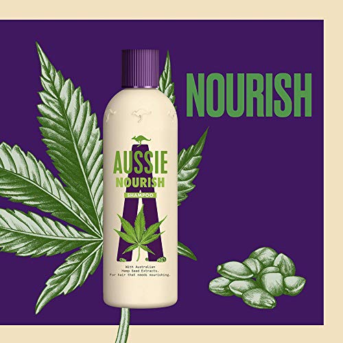 Aussie Nourish Champú 300 ml, Champú Nutrición, Para Pelo Que Necesita Nutrición