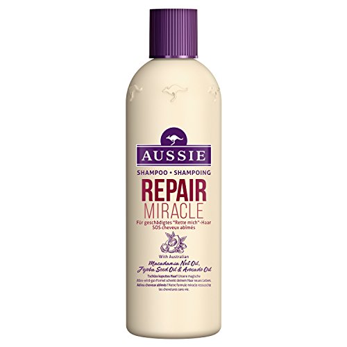 Aussie Repair Miracle Champú, su Fórmula Milagrosa Llena de Vida el Cabello Deteriorado - 300 ml