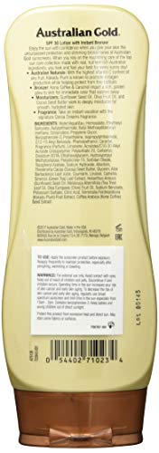 Australian Gold - protección solar con SPF 30 Bronceado 237 ml