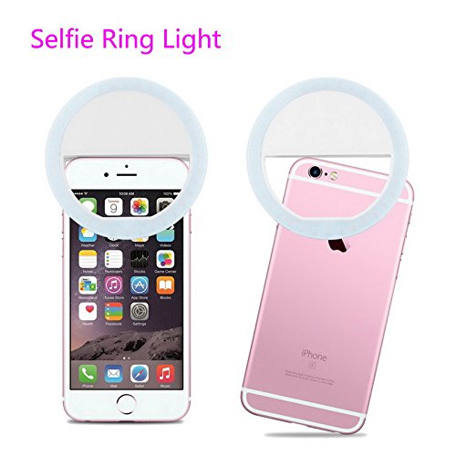 AUTOPkio Selfie la luz del Anillo, la iluminación Recargable Selfie suplementario Mejora Nocturna Oscuridad Selfie 36 del Anillo de luz LED USB para la fotografía teléfonos Inteligentes (Blanco)