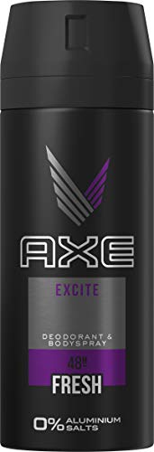 Axe Axe Excite - Spray corporal sin sales de aluminio, 150 ml