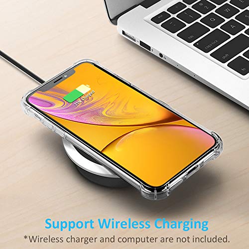 Babacom Funda para iPhone XR, Transparente Carcasa para iPhone XR Absorcion de Choque Cojín de Esquina Parachoques con PC Duro Panel Posterior + Marco de TPU Compatible con iPhone XR 6.1” 2018