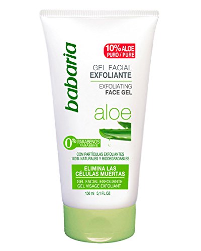 Babaria Aloe Vera - Gel exfoliante facial, 150 ml