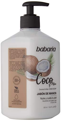 Babaria - Jabón De Manos de Coco&Aloe, 500 ml