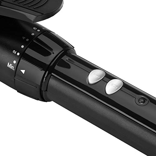 BaByliss C319E Tenacilla de pelo de 19 mm, 10 ajustes de temperatura, moldeador de pelo, cable profesional giratorio, recubrimiento Sublim Touch con punta fría de agarre