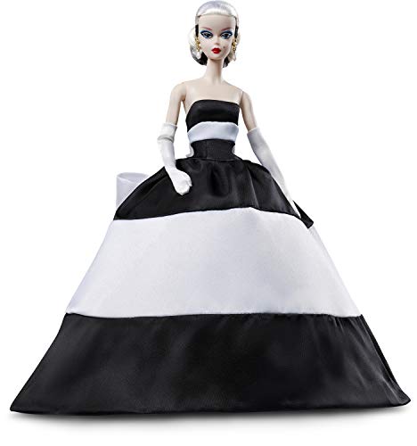 Barbie Collector Muñeca rubia Black and White Forever (Mattel FXF25)