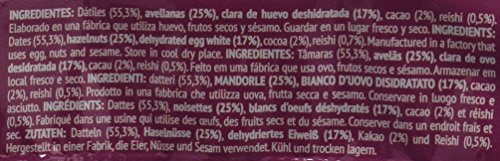 Barrita Energética 100% natural - Alta en proteínas - Avellanas, Cacao y Reishi (50g) - Pack Ahorro de 15 Barritas