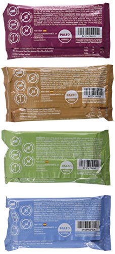 Barritas Energéticas Paleo 100% naturales - Altas en Proteína - Pack Ahorro 4 Sabores (15x50g)