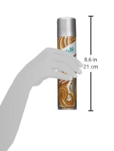 Batiste - Champú en seco, con un toque de color para pelo castaño, para todo tipo de cabello, lote de 2 unidades (2 x 200 ml)