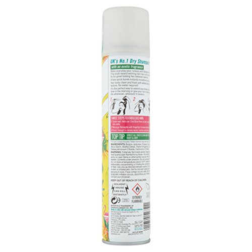 Batiste Coconut & Exotic Tropical - Champú seco, cabello fresco para todos los tipos de cabello, paquete de 3 unidades de 200 ml