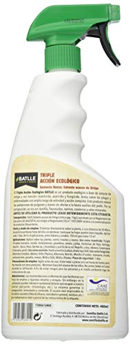 Batlle 730061UNID, Espray triple acción ecológico sustancias básicas, 400ml