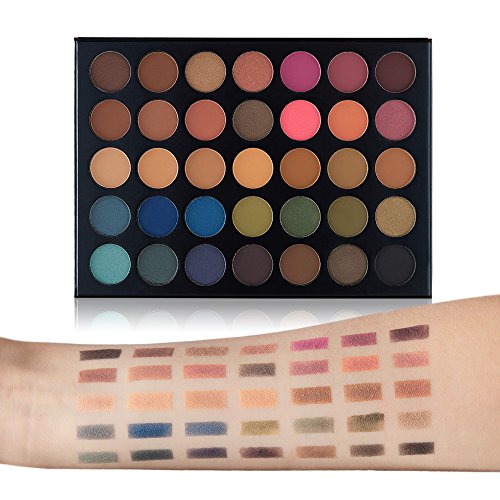 Beauty Glazed Paleta De Sombras De Ojos Profesionales - Paleta Maquillaje - Altamente Pigmentados 35 Colores Brillantes y Mate