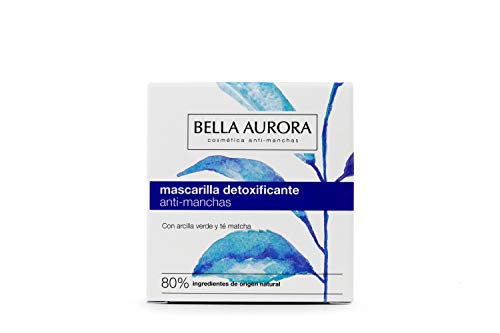 Bella Aurora Mascarilla Facial Detoxificante Anti-Manchas, Mascarilla Natural, Elimina Impurezas y Reduce los Poros, Ilumina y Unifica el Tono, Textura Cremosa, 30 ml