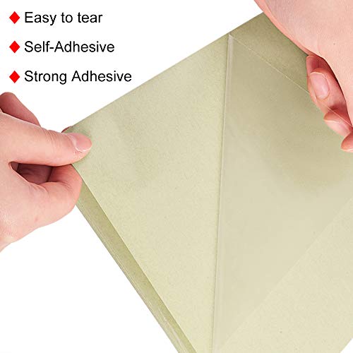 BENECREAT 30 PCS Etiqueta Adhesiva Pet Transparente en Blanco A4, Solo para Impresora de Láser, Etiqueta de Comida y Deciración 29.6x21cm