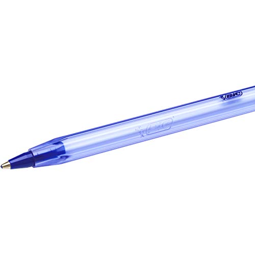 BIC Cristal Soft bolígrafos punta media (1,2 mm) - Azul, Blíster de 10 unidades