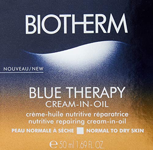 Biotherm Blue Therapy Cream-In-Oil – Tratamiento Antiedad Para Pieles Normales A Secas, 50 ml