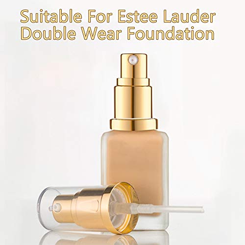 Bomba de base para base Estee Lauder Double Wear Foundation, 2 paquetes de repuesto para base de maquillaje (dorado)