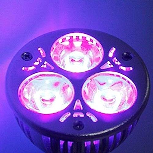 Bombillas de luz moradas, 3 W E27/GU10/MR16 UV ultravioleta morada lámpara de luz LED 85-265 V/12 V, Morado, GU10, 3.0W 265.0V