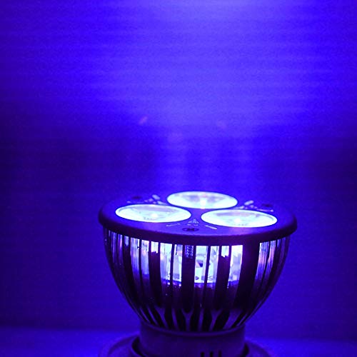 Bombillas de luz moradas, 3 W E27/GU10/MR16 UV ultravioleta morada lámpara de luz LED 85-265 V/12 V, Morado, GU10, 3.0W 265.0V