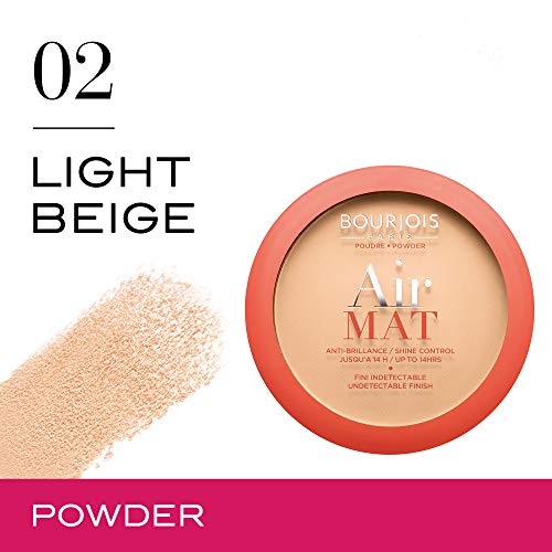 Bourjois alfombrilla de aire polvo compacto, 10 g, luz Beige