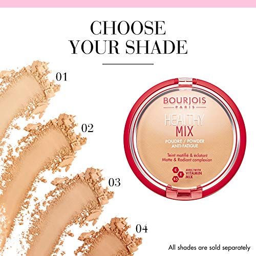 Bourjois Healthy Mix Powder Polvos Tono 02 Light beige / Beige clair , 11 gr