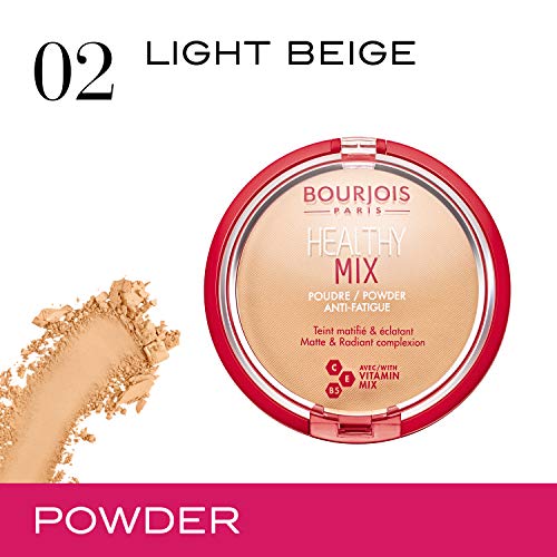 Bourjois Healthy Mix Powder Polvos Tono 02 Light beige / Beige clair , 11 gr