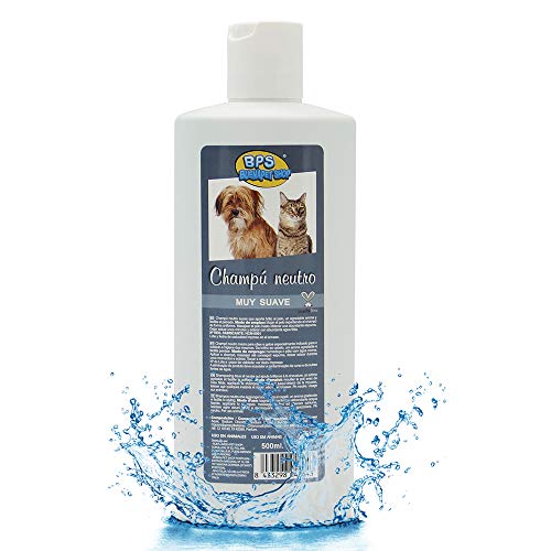 BPS Champú Neutro para Piel Delicada Shampoo para Perro Cachorro Animales Domésticos 500ml BPS-4264