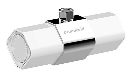 BRUMICOLD SPAIN filtro ducha con ultrafiltración por membrana PE, ablanda cal, elimina cloro, flúor y metales pesados, microplasticos, irritantes perjudiciales, ideal para pieles atopicas