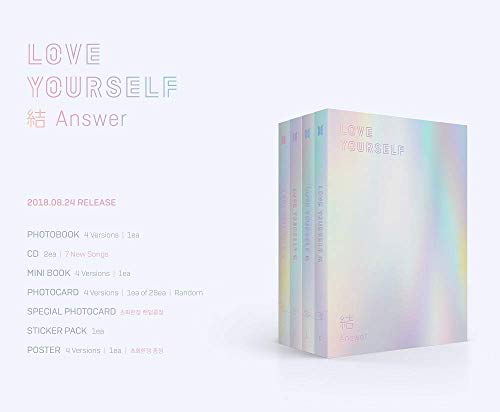 Bts Ámate a ti mismo BigHit respuesta [F Ver.] 2Cd+Photobook+Mini+libro+Photocard Sticker Pack+Poster doblada