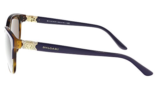 Bulgari 0BV8166B 537173 56 Gafas de sol, Azul (Top Blue On Havana/Brown), Mujer