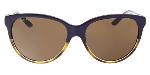 Bulgari 0BV8166B 537173 56 Gafas de sol, Azul (Top Blue On Havana/Brown), Mujer