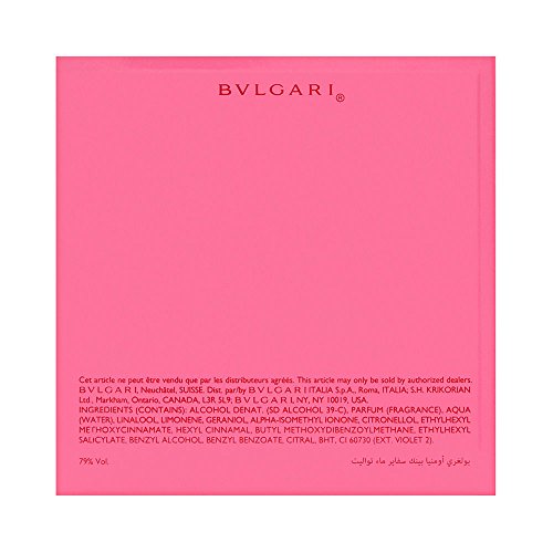 BVLGARI Omnia Pink Sapphire Eau DE Toilette 65ML Unisex Adulto, Multicolor, 65 ml / 2.2 oz