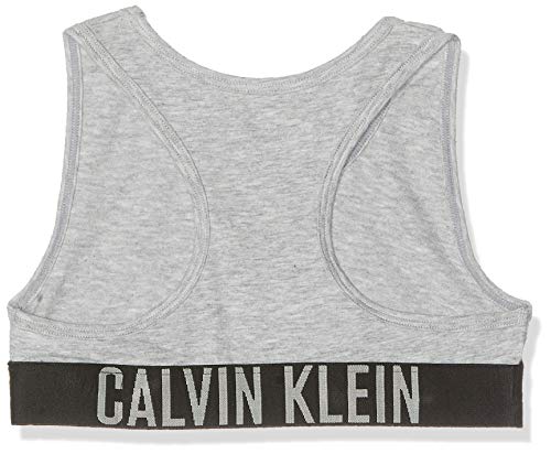 Calvin Klein 2 Pack Bralette Corsé, Gris (1 Grey Heather/1 Black 029), Talla única (Talla del Fabricante: 12-14) para Niñas