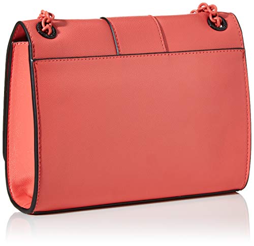 Calvin Klein - Ck Signature Conv Crossbody Md, Bolsos bandolera Mujer, Rojo (Coral), 1x1x1 cm (W x H L)